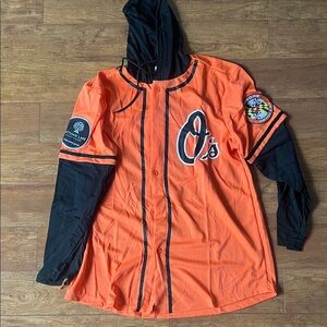 Orioles Kyle Bradish Orange Hooded Thin Jersey